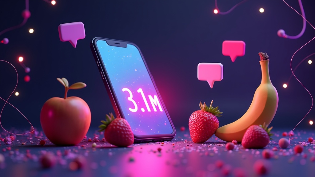 AI ‘Fruit Love Island’ na TikToku zdobywa 3,1 mln obserwujących w zaledwie 9 dni, a internet nie może oderwać wzroku