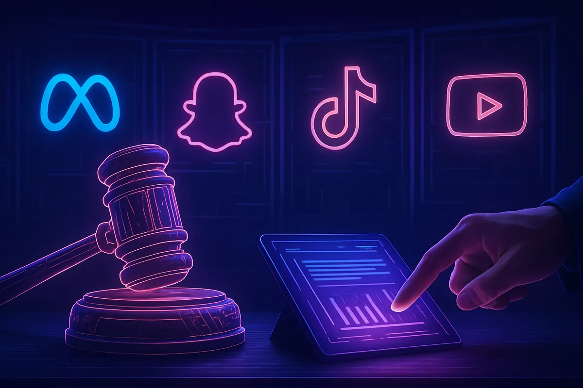 Co warto wiedzieć o procesach sądowych z udziałem Meta, Snap, TikTok i YouTube