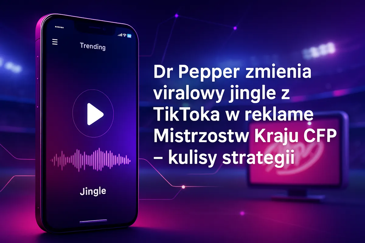 Dr Pepper zmienia viralowy jingle z TikToka w reklamę Mistrzostw Kraju CFP – kulisy strategii