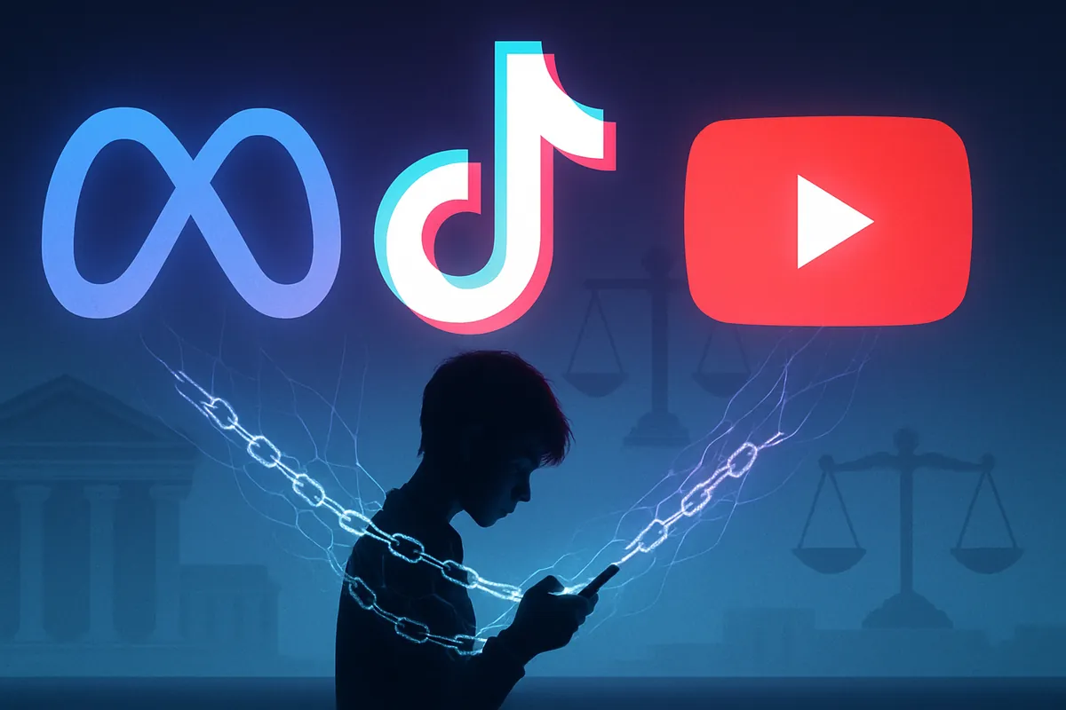 Meta, TikTok i YouTube stają przed sądem: Roszczenia o uzależnienie i szkody psychiczne młodzieży