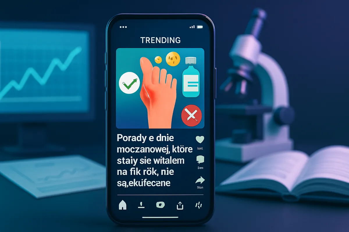 Porady o dnie moczanowej, które stały się wiralem na TikTok, nie są skuteczne