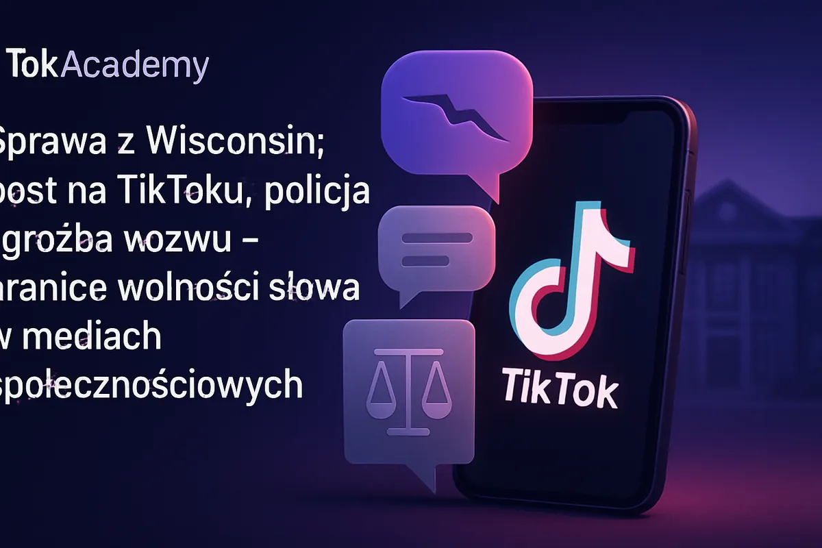 Sprawa z Wisconsin: post na TikToku, policja i groźba pozwu – granice wolności słowa w mediach społecznościowych