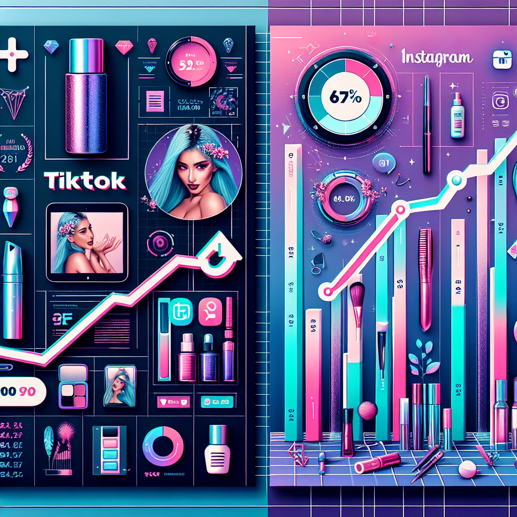 TikTok generuje większą wartość mediów własnych dla marek kosmetycznych niż Instagram