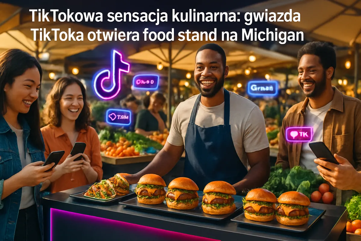 TikTokowa sensacja kulinarna: gwiazda TikToka otwiera food stand na targu w Michigan