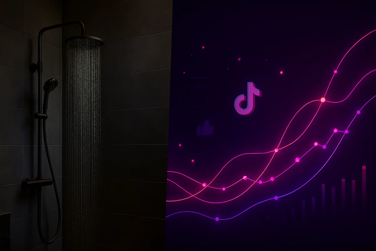 Trend „Dark Showering” na TikToku zainspirował moją metamorfozę łazienki