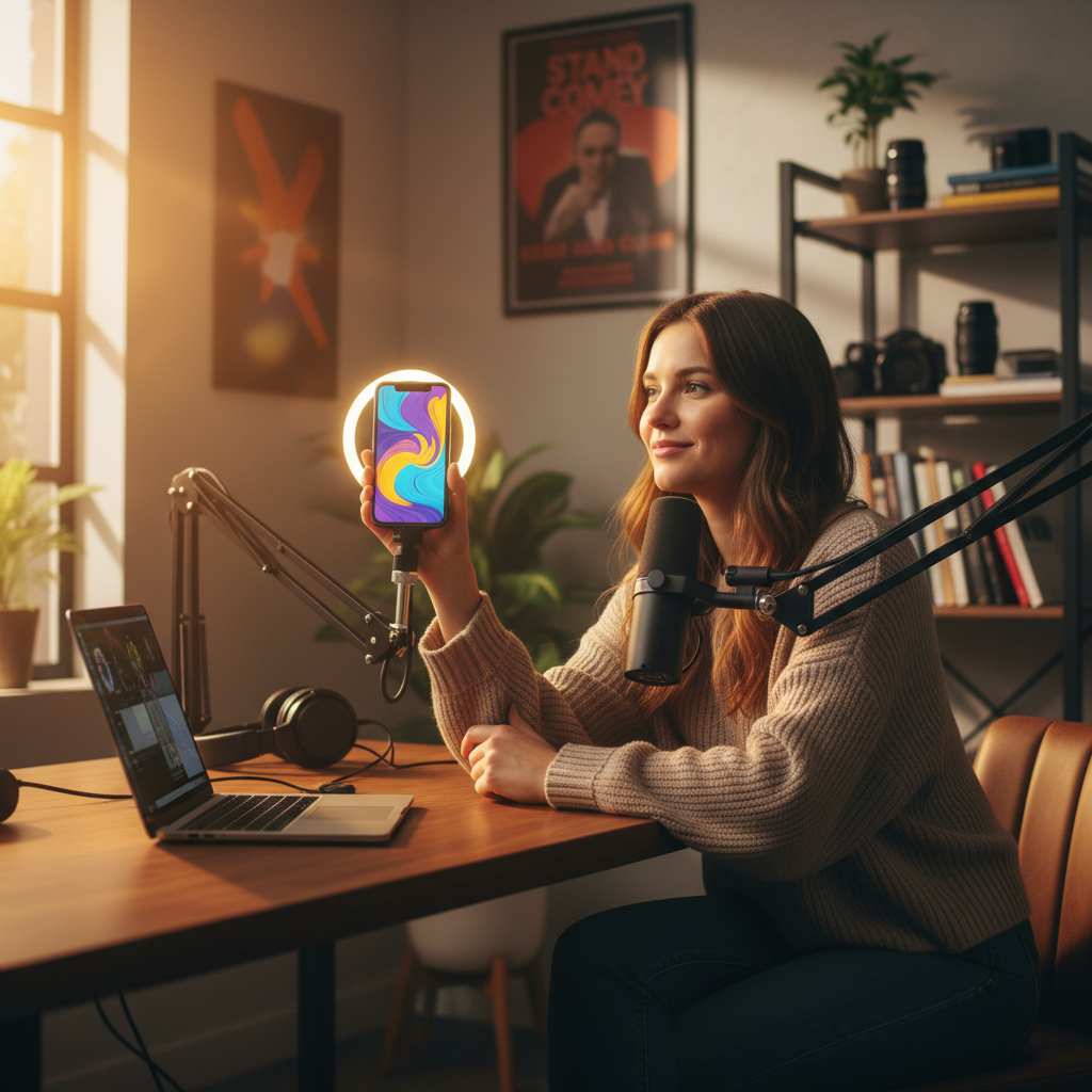 Twórczyni z TikToka, komiczka stand-upowa i podcasterka Mel Mitchell dzieli się swoimi niezbędnikami twórcy