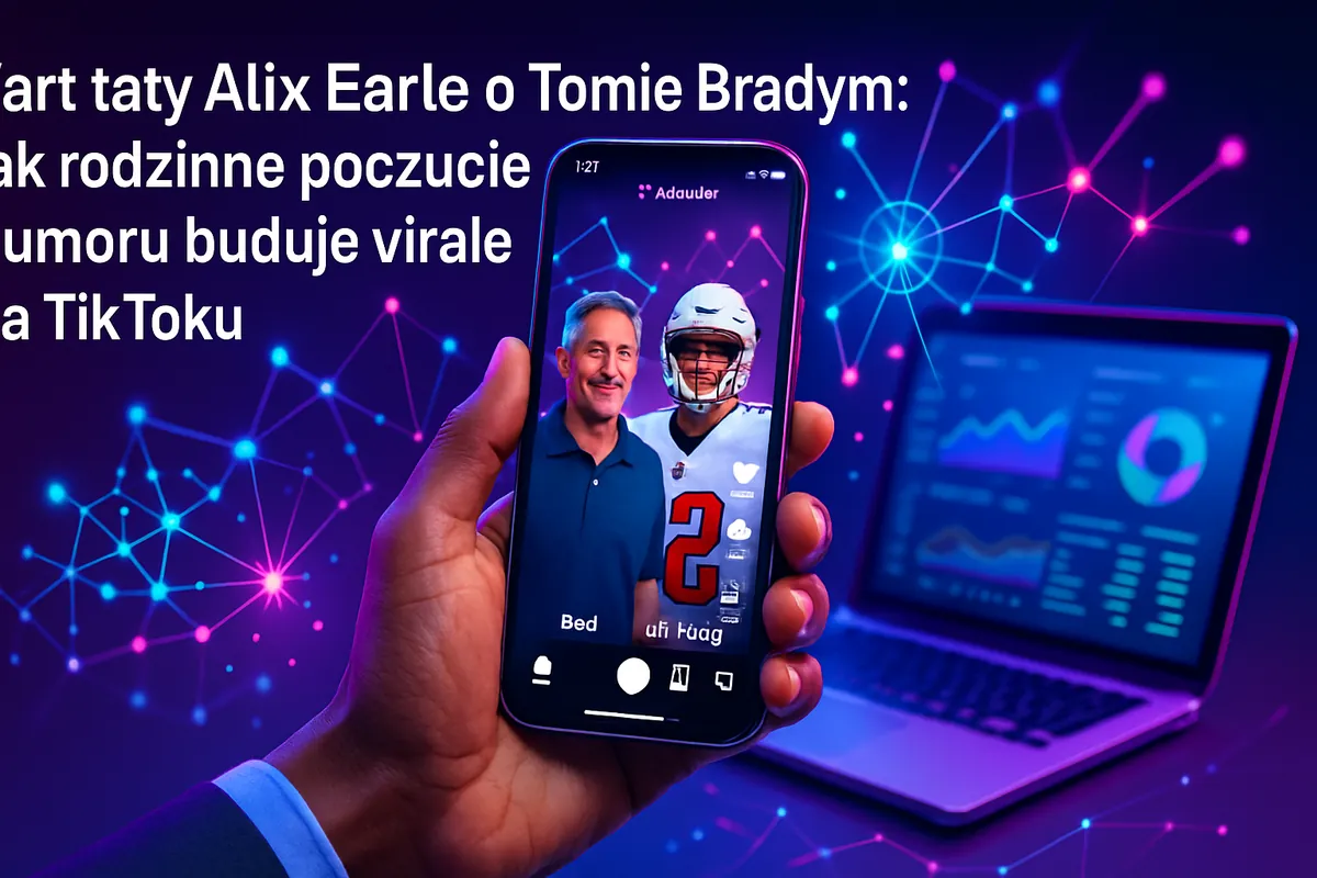 Żart taty alix earle o tomie bradym: jak rodzinne poczucie humoru buduje virale na tiktoku